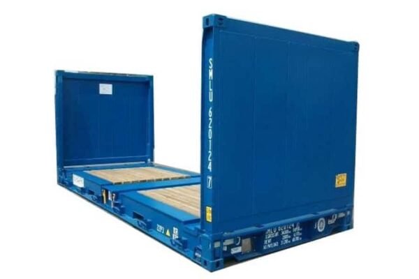 20 FT Used Flat Rack Shipping Container - Image 2