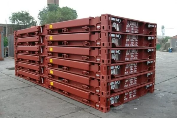 20 FT Used Flat Rack Shipping Container - Image 3