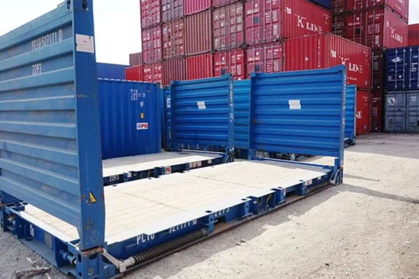 20 FT Used Flat Rack Shipping Container
